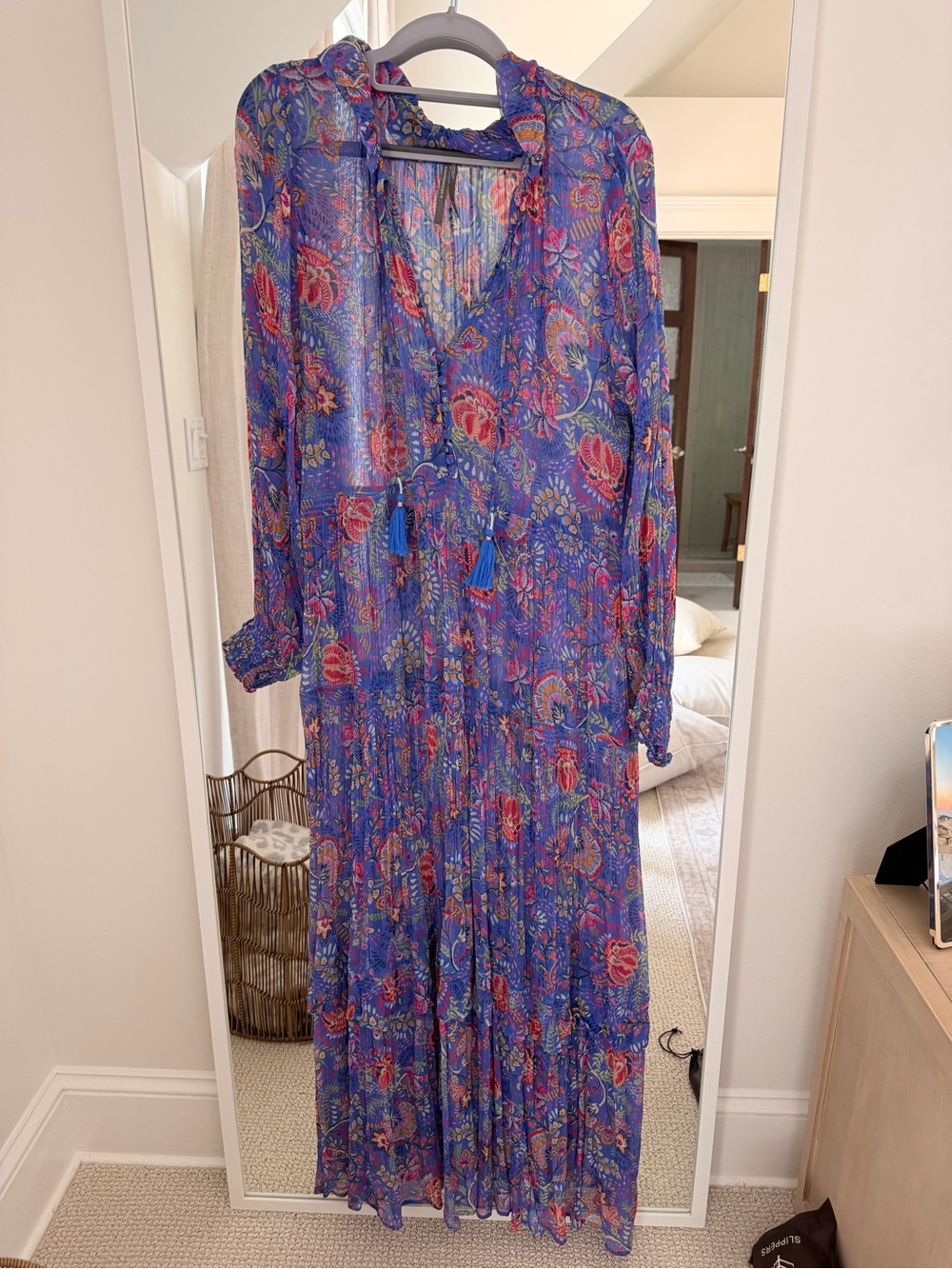 Anthropologie by Anthropologie Boho Floral Maxi Dress XL | comes with slip!